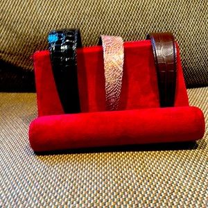 Headbands!!! 1/2,11/4 and 1/1/2. Pleather for your wearing. Keep the flyaways ou